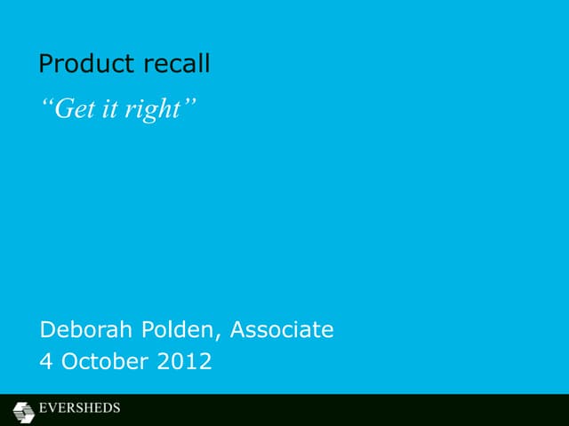 Product Recall PPT product-recall-ppt