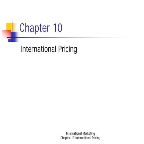 International Pricing