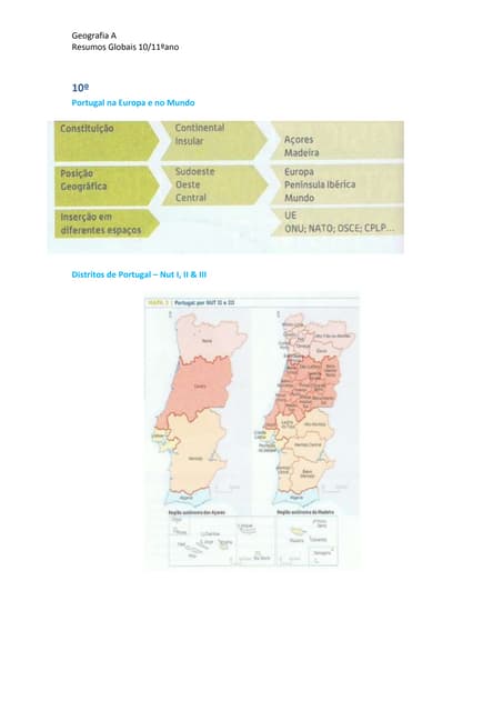 Resumos Globais 10º