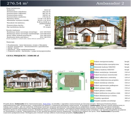 Projekt domu Ambasador 2