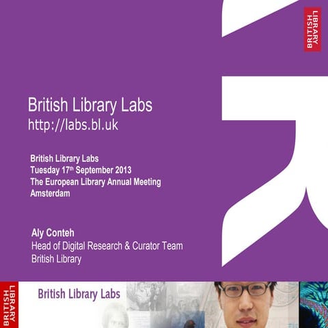 British Library Labs, Aly Conteh, Digitisation Programme Manager at British L...