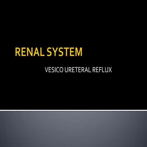 vesicourethral reflux