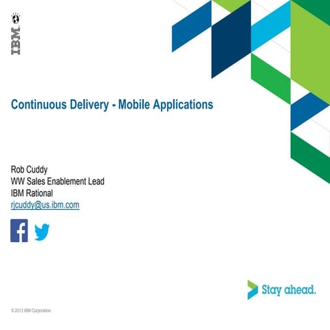10.8.2013 Continuous Delivery - Mobile Applications