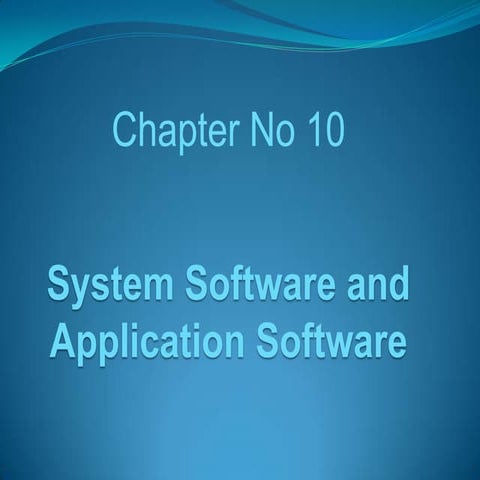 Application software and system software | PPTX | Computing ...
