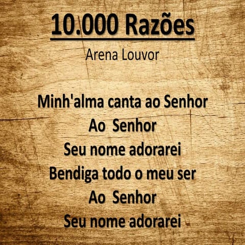 10.000 razões | PPTX
