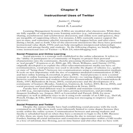 Instructional Uses of Twitter