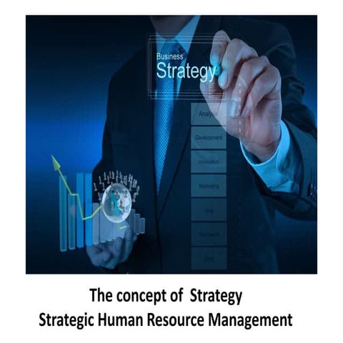 The concept of  strategy   strategic human resource management