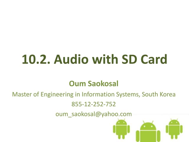 10.2 Android Audio with SD Card