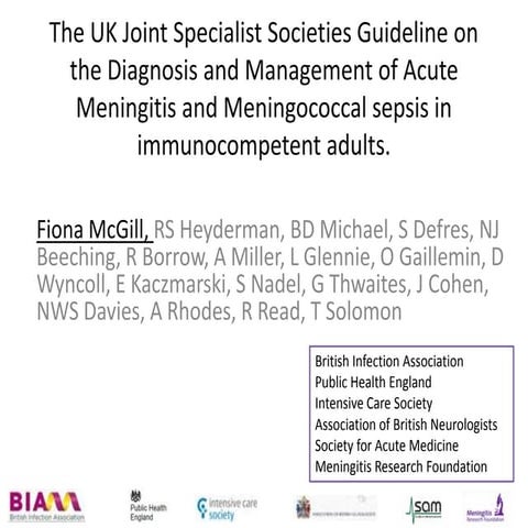 Dr Fiona McGill @ MRF's Meningitis & Septicaemia in Children & Adults 2015