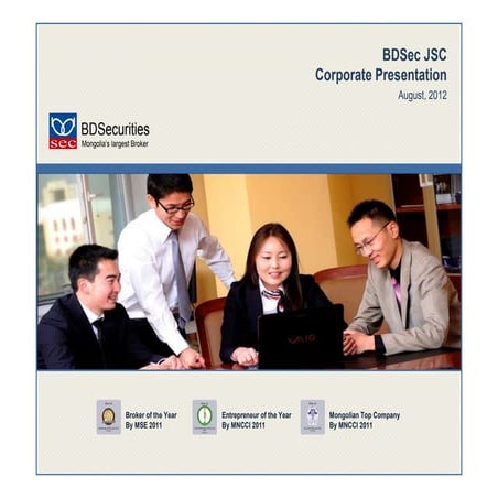 10.29-31.2012, PRESENTATION, Corporate Presentation, Nick Cousyn