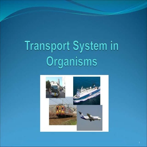 10. Transport System in Organisms E-learning - Diffusion & Osmosis