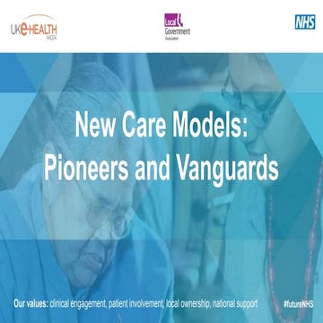 New Models of Care Strategy for Vanguards and Pioneers