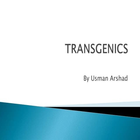 What is Transgenics