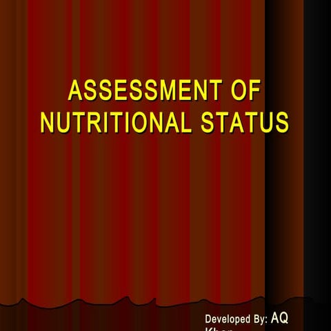 10. assessment of nutritional status