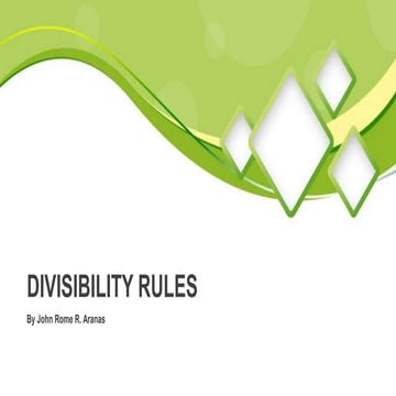 10. divisibility rules