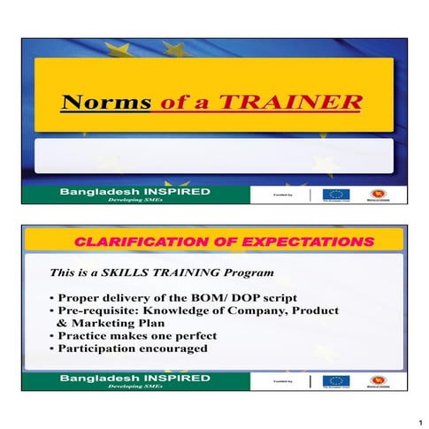 10. norms of a trainer | PDF