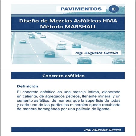 10.00 diseño de mezclas asfalticas   marshall