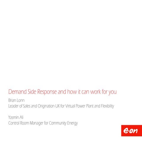 Case Study – Demand Side Response and How it Can Work for you