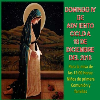 1DOMINGO 4º DE ADV IENTO. CICLO A. ...