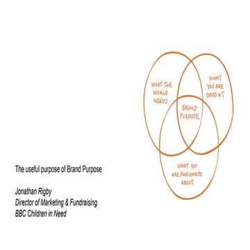 Jonathan Rigby - Marketing and Fundraising Director, BBC Children in Need