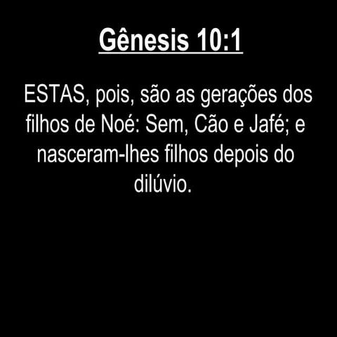 GÊNESIS 10
