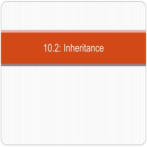 10.2 inherritance