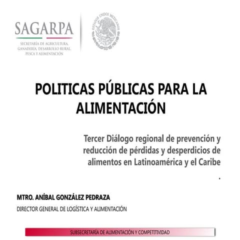 Políticas públicas para la alimentación en México