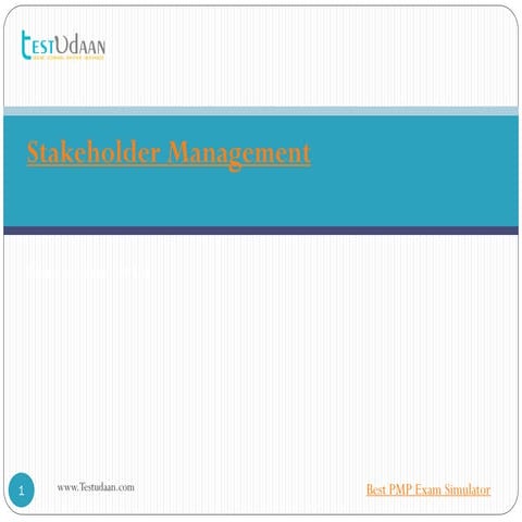 10. Stakeholder Management