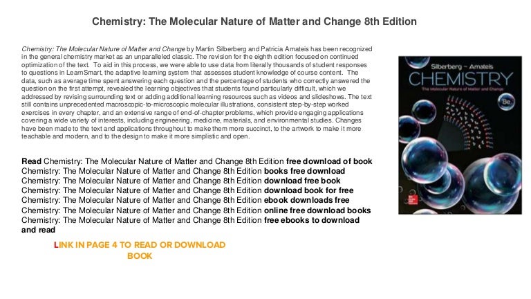 Chemistry The Molecular Nature Of Matter Th Edition Free Chemistry The Molecular Nature Of Matter Th Edition Free