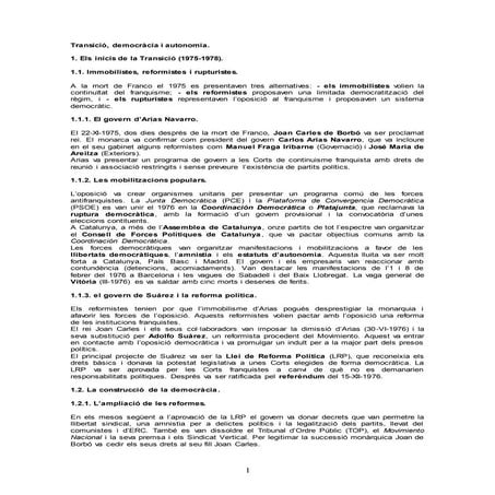 Transició, democràcia i autonomia