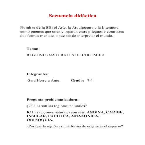 10. regiones naturales de colombia | PDF