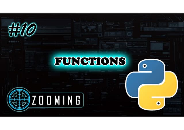Python Function | PPT
