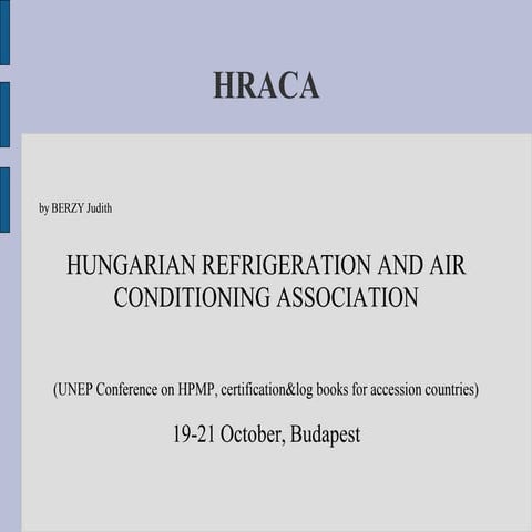 Hungarian Refrigeration and Air Conditioning Associtation