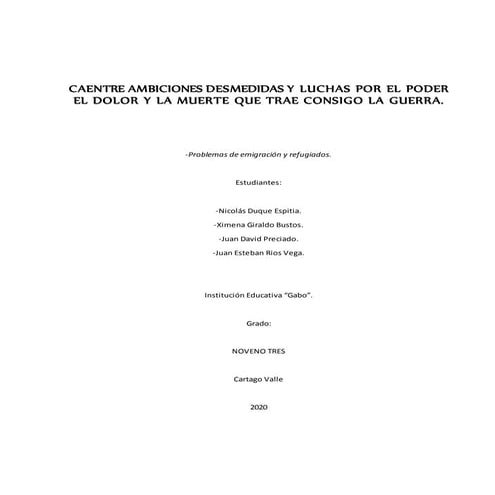 10. 9 3 los refugiados y los movimientos migratorios