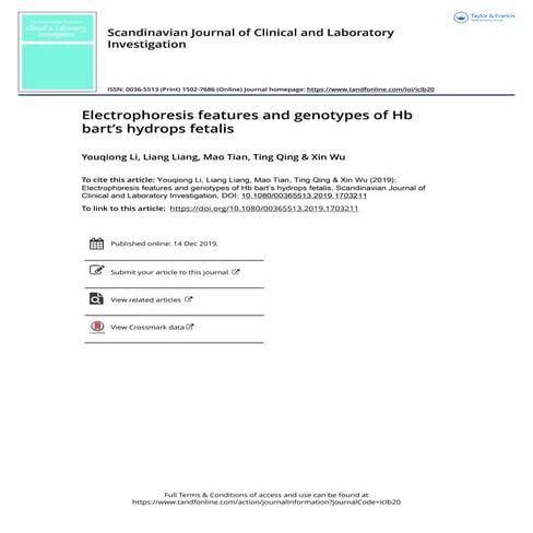 Đặc điểm điện di huyết sắc tố và kiểu gene hội chứng thai tích dịch do Hb Bart's