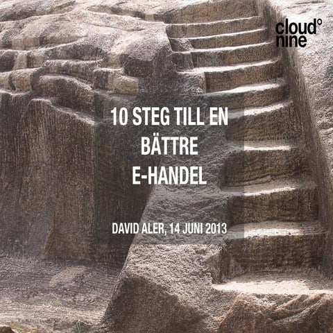 10 steg till bättre e-handel