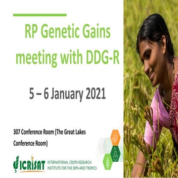 Research Program Genetic Gains (RPGG) Review Meeting 2021: Building sustainab...