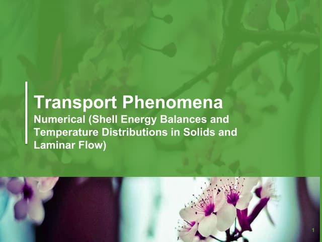 Shell Energy Balance
