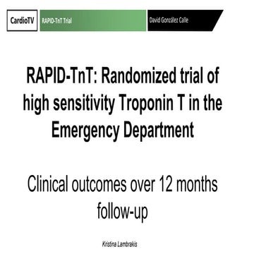RAPID-TnT Trial | PDF