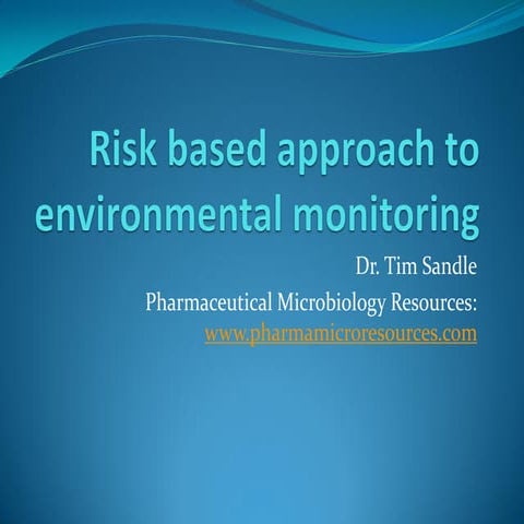 Risk management and environmental monitoring