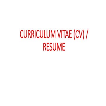 10.CURRICULUM VITAE (CV).pptx