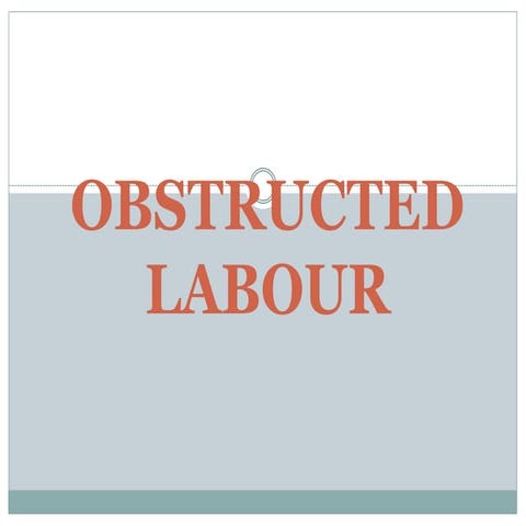 10 Obstructed Labour 3 Ppt