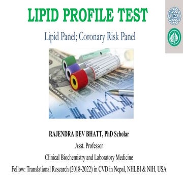 Lipid Profile test & Cardiac Markers for MBBS, Lab. Med. and Nursing.pptx