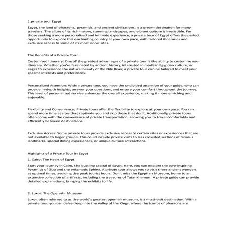 private tour Egypt ,                   .