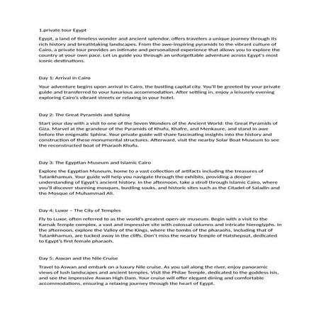 private tour Egypt ,                   .