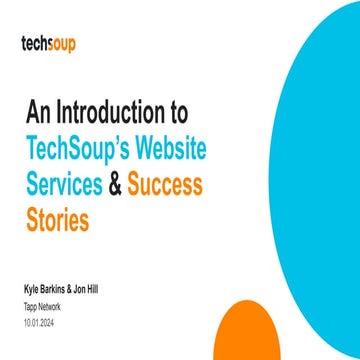 An Introduction to TechSoup's Website Services and Success Stories .pdf