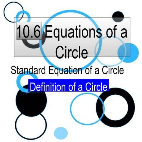 Equationt of the circle /persamaan lingkaran
