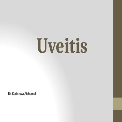 Uveitis 2025 January ophthalmology ppt.com