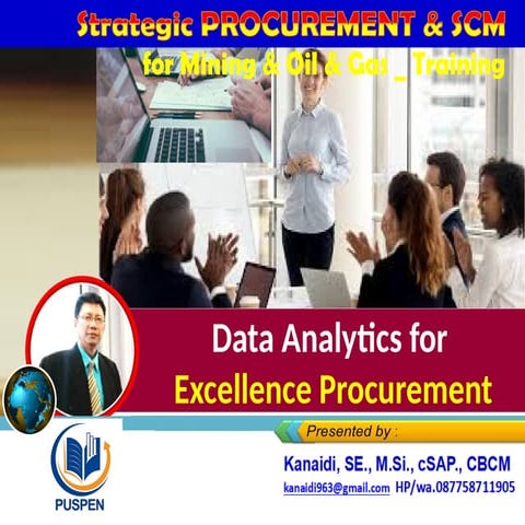 Data Analitics for Procurement Excellence _Training "Strategic PROCUREMENT & ...