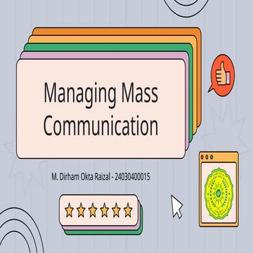 123* Managing Mass Communication.pptx456# | PPTX